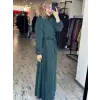 Misswhence Drape Detaylı Cupra İpek Elbise 39833