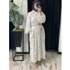 SENNA Nakış ve Boncuk İşlemeli Vual Flone Elbise SD2630047