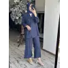 Kahma  Keten Ceket Pantolon Takım