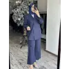 Kahma  Keten Ceket Pantolon Takım