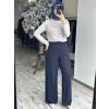 Kayra  Beli Lastikli Keten  Pantolon KA19026