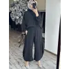 Qoos Store  Sasha Bluz Şalvar Pantolon Takım