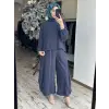 Qoos Store  Sasha Bluz Şalvar Pantolon Takım