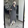Qooq Store Gömlek Yaka Rüzgarlık Detaylı Arsen Kimono