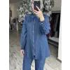 Kayra Taş Detaylı Tensel Kot Kap Pantolon Takım KA76022