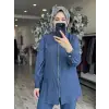 Kayra Taş Detaylı Tensel Kot Kap Pantolon Takım KA76022