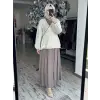 Almarwah Keten Kimonolu Etekli 3 lü Takım 202997