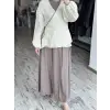 Almarwah Keten Kimonolu Etekli 3 lü Takım 202997