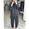 Ghisa Fermuar Detaylı Kap Pantolon Takım G9241