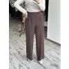 Clande Pens Detaylı Bol Paça Pantolon