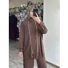 Ghisa Fermuar Detaylı Kap Pantolon Takım G9241