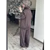 Almarwah Fermuarlı Kraşlı Kap Pantolon Takım 202973