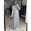 Zems Payet Detaylı Şık Elbise 2853