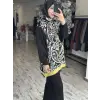 Ghisa  Desenli Saten Kap Pantolon Takım G9228