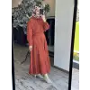 Kahma Nakış İşlemeli Etek