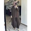 Kahma Tensel Ceket Şalvar Pantolon Takım