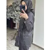 Ghisa Taş Baskılı Kot Görünümlü Kap Pantolon Takım G9186