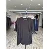 Kahma YakasıTaşlı Yarım Kol Bluz