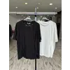 Kahma YakasıTaşlı Yarım Kol Bluz