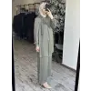 Almarwah Yakası Kemer Detaylı Tunik Pantolon Takım 202886