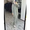 Almarwah Yakası Kemer Detaylı Tunik Pantolon Takım 202886