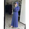 Almarwah Geniş Manşetli İpeksi Elbise 905018D