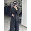 Almarwah Şifon Pelerin Detaylı Kap Pantolon Takım 203010