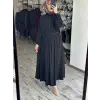 Almarwah Yarım Düğme Kapamalı Tencel Bluz Etek Takım 202994
