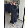 Almarwah Yarım Düğme Kapamalı Tencel Bluz Etek Takım 202994