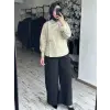 Almarwah Kruvaze Görünümlü Cepli Poplin Gömlek 101005