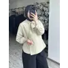 Almarwah Kruvaze Görünümlü Cepli Poplin Gömlek 101005