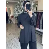 Almarwah Yanı Yırtmaçlı Poplin Tunik 102218