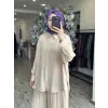 Kahma Kraşlı Gömlek Pantolon Takım