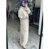 Kahma Kraşlı Gömlek Pantolon Takım