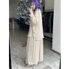 Kahma Kraşlı Gömlek Pantolon Takım