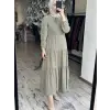 Kayra Kat Detaylı Tencel Elbise KA23022