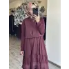 Misswhence Yelekli Dikiş Ve Brode Detaylı Elbise 39834