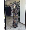 Almarwah Floral Desenli Jakarlı Elbise 905018
