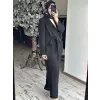 MAQ Sırtı Nakışlı Tencel Ceket Pantolon Takım