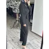 MAQ Sırtı Nakışlı Tencel Ceket Pantolon Takım