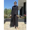 SENNA Blush Asimetrik Detaylı Şık Tunik Pantolon Takım SD267004