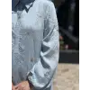 SENNA Nakış ve Boncuk İşlemeli Vual Flone Elbise SD2630047