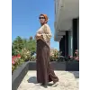 Misswhence Yanlardan Fermuar Kapama Detaylı Chanel Keten Pantolon 39114