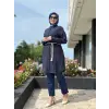Kayra Nakış Ve Kemer Detaylı Gömlek KA21063