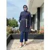 Kayra Nakış Ve Kemer Detaylı Gömlek KA21063