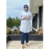Kayra Nakış Ve Kemer Detaylı Gömlek KA21063
