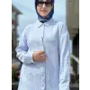 Kayra Nakış Ve Kemer Detaylı Gömlek KA21063