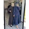 Almarwah Birit Detaylı Desenli Tencel Elbise 303916