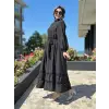 Almarwah Pul detaylı Poplinl Elbise 303901