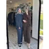 Almarwah Ahşap Düğmeli Tensel Gömlek Pantolon Takım 203004